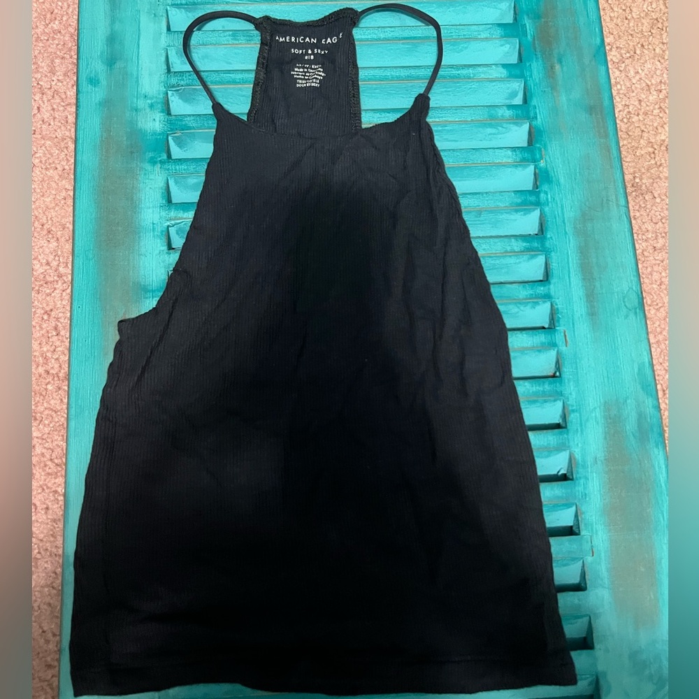 american eagle tank top navy